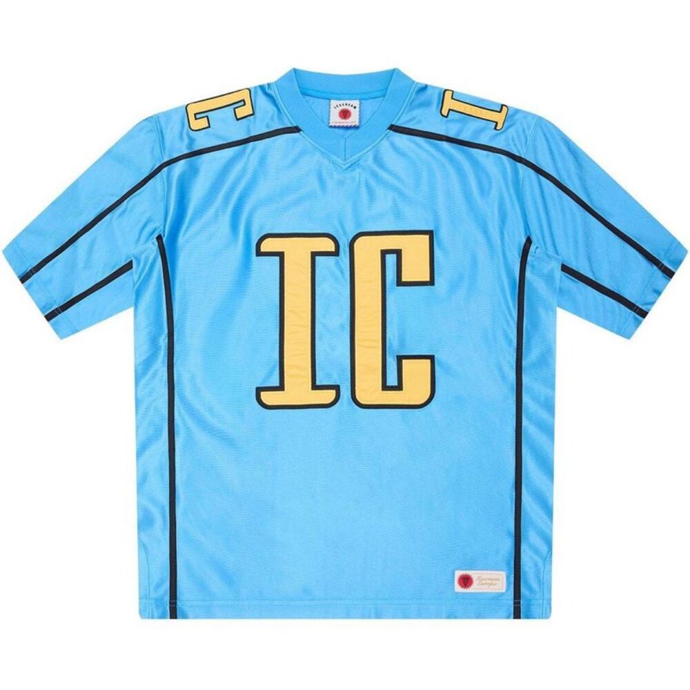 ICECREAM Mens Logo Football Jersey / Light Blue
